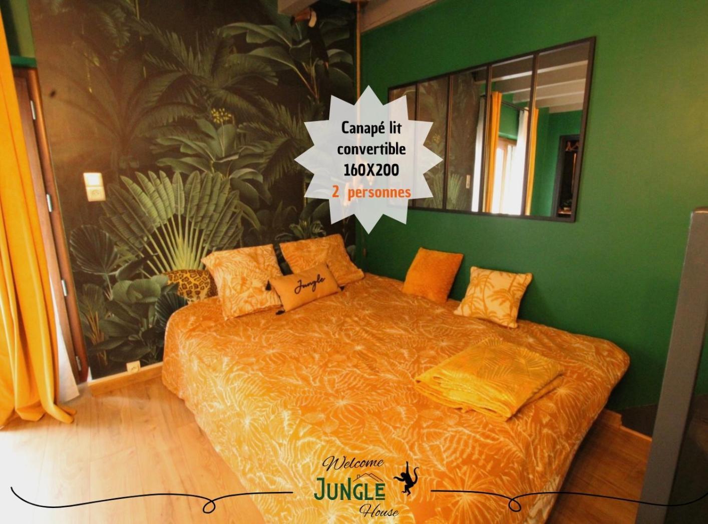 Maison "Jungle House" 90 M2 Billard, Retroprojecteur, Bar A Jeux , Vinyle, Wifi Fibre, Ideal Pro & Famille A Montbrison Buitenkant foto