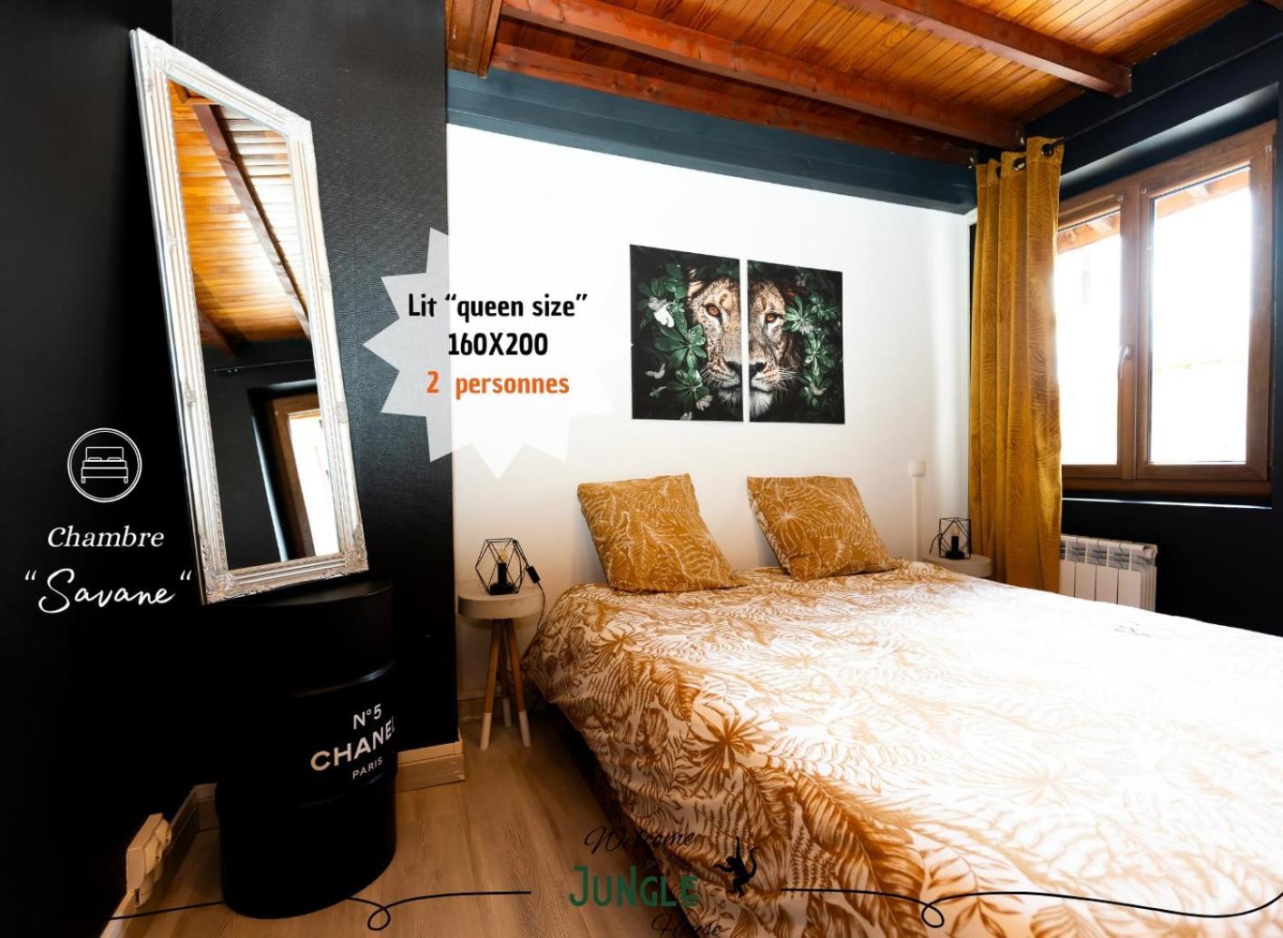 Maison "Jungle House" 90 M2 Billard, Retroprojecteur, Bar A Jeux , Vinyle, Wifi Fibre, Ideal Pro & Famille A Montbrison Buitenkant foto